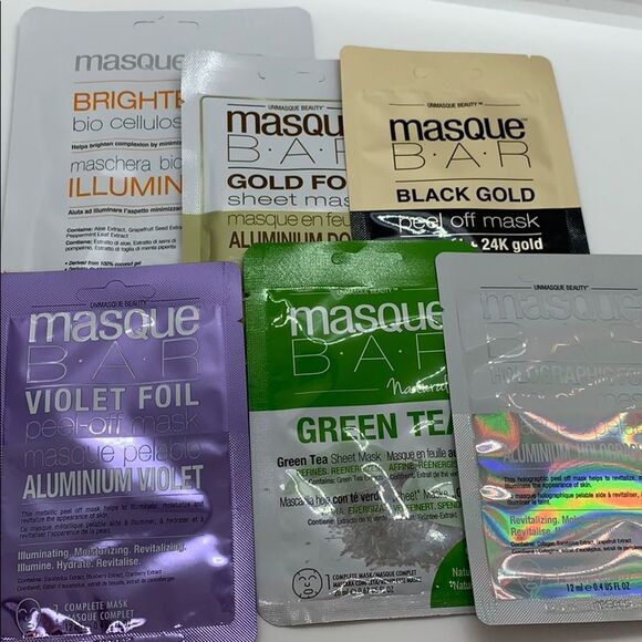 NWT Masque Bar Face & Sheet Mask Bundle - Picture 1 of 7